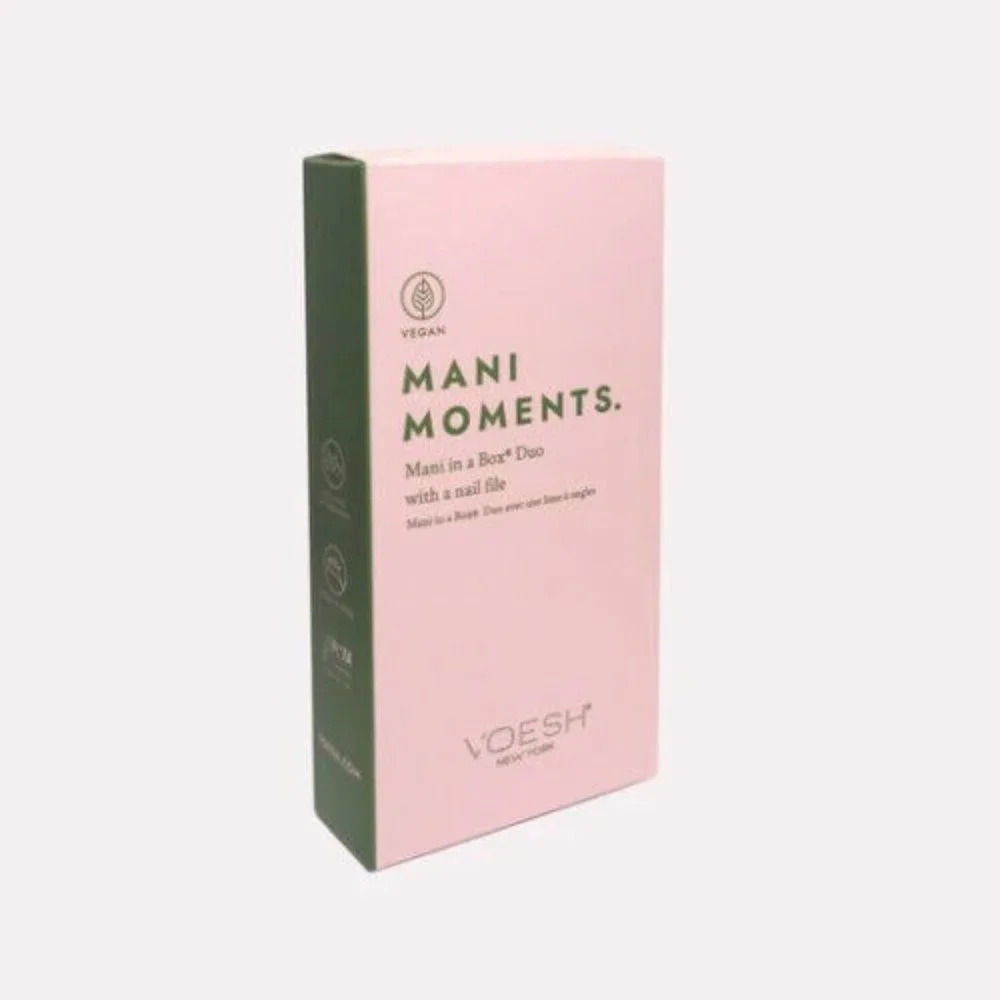 Voesh New York Mani Moments Mani In Box Duo Green Tea Detox Vitamin Recharge NEW